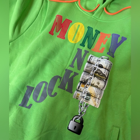 NWT Create 2mrw Money Lock Mens Hoodie - Picture 6 of 7